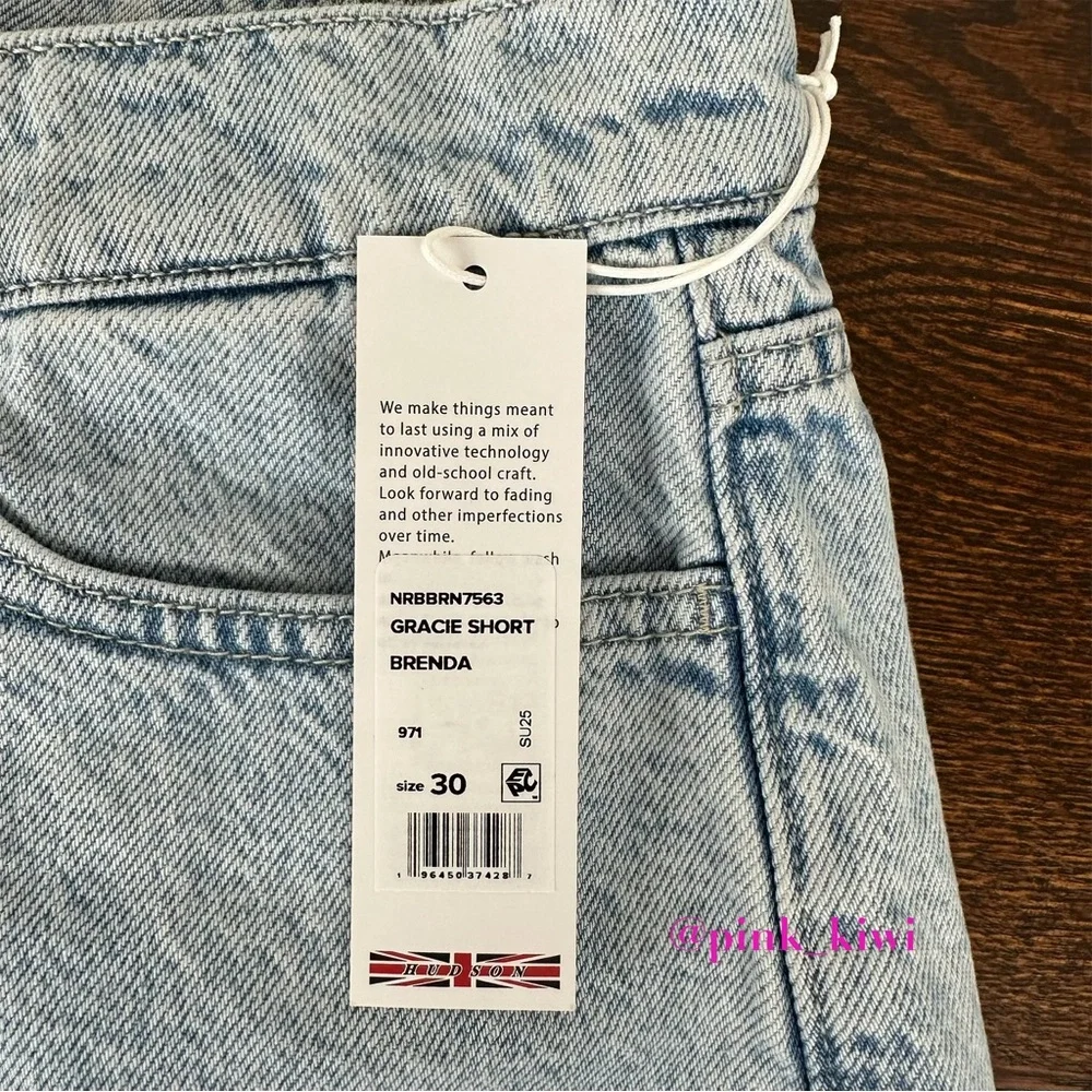 Hudson Gracie Raw Edge Hem Jean Shorts